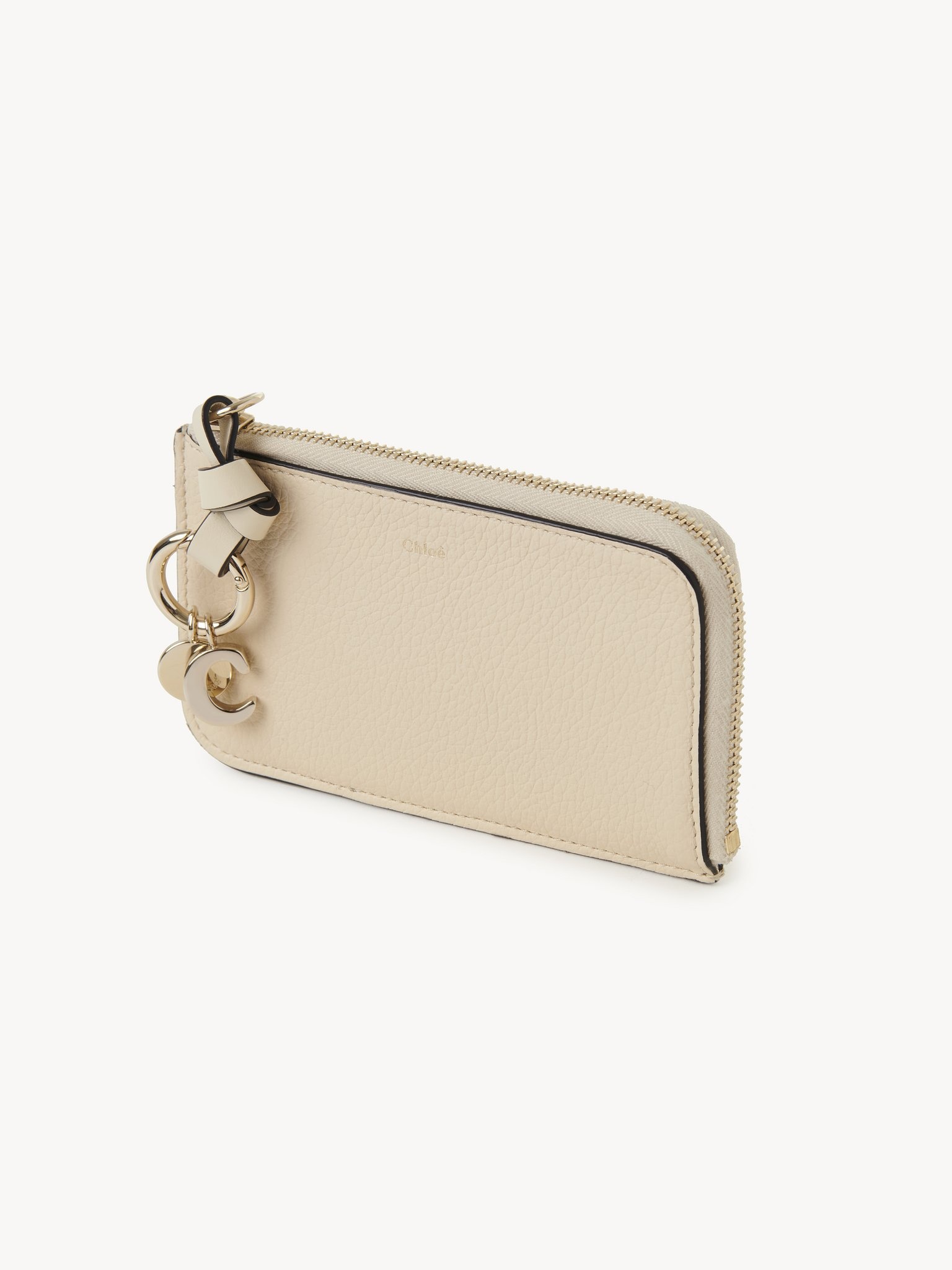 ALPHABET PURSE IN GRAINED & SHINY LEATHER - 2