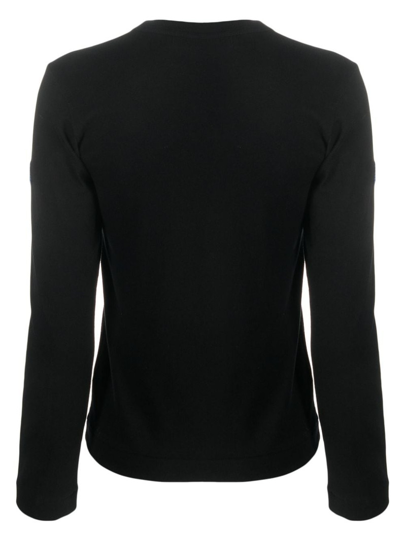 Comme des Garçons PLAY x the Artist Invader pixelated-appliqué T-shirt outlook