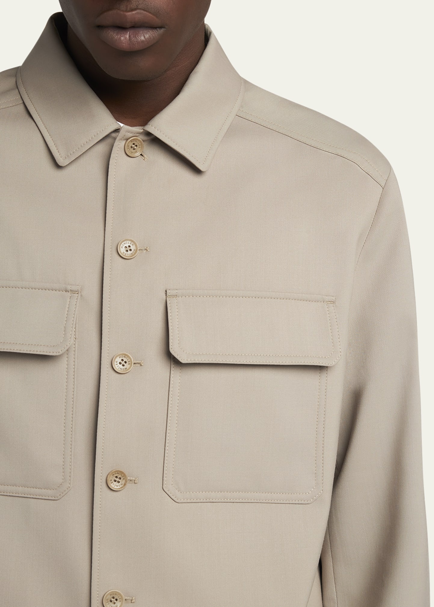 Men's Two-Pocket Casual Button-Down Shirt - 5