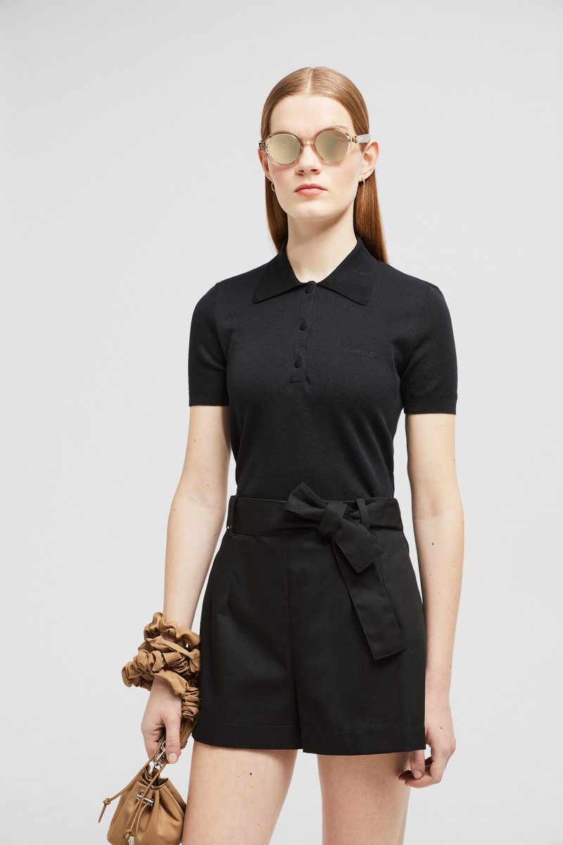 Moncler Embroidered Logo Cotton Polo Shirt outlook
