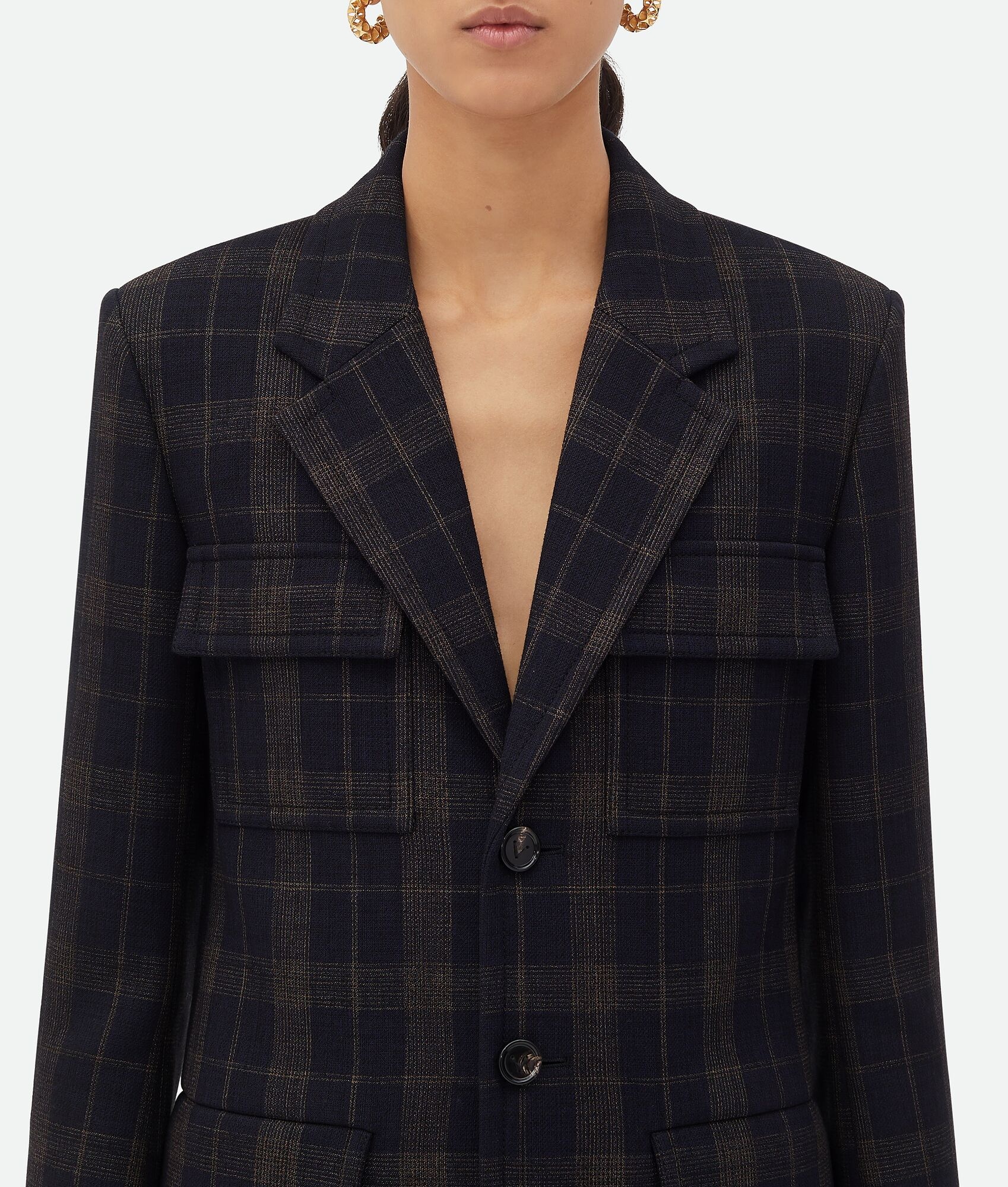Checked Cotton Mouline Jacket - 5