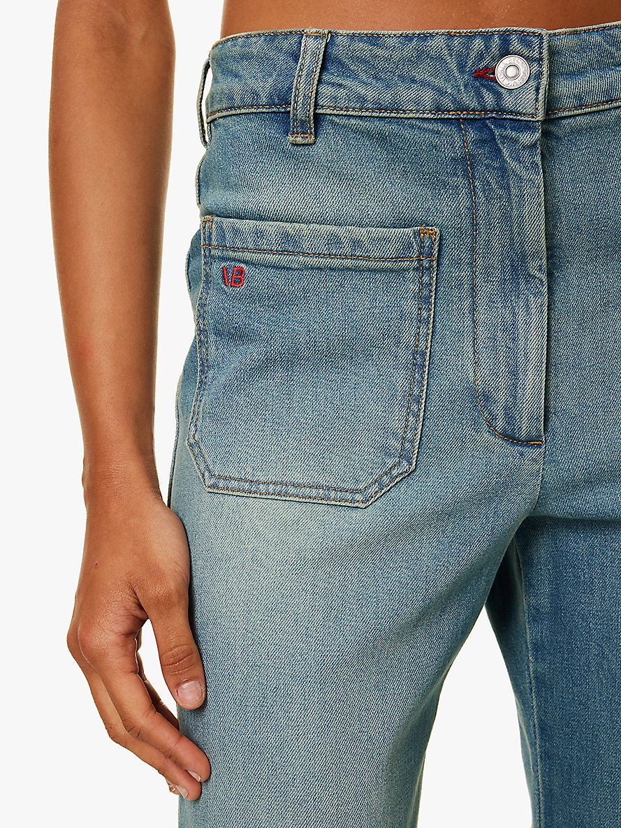 Alina high-waist wide-leg stretch-denim jeans - 6