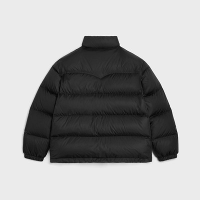 CELINE celine western puffer jacket in lightweight nylon outlook
