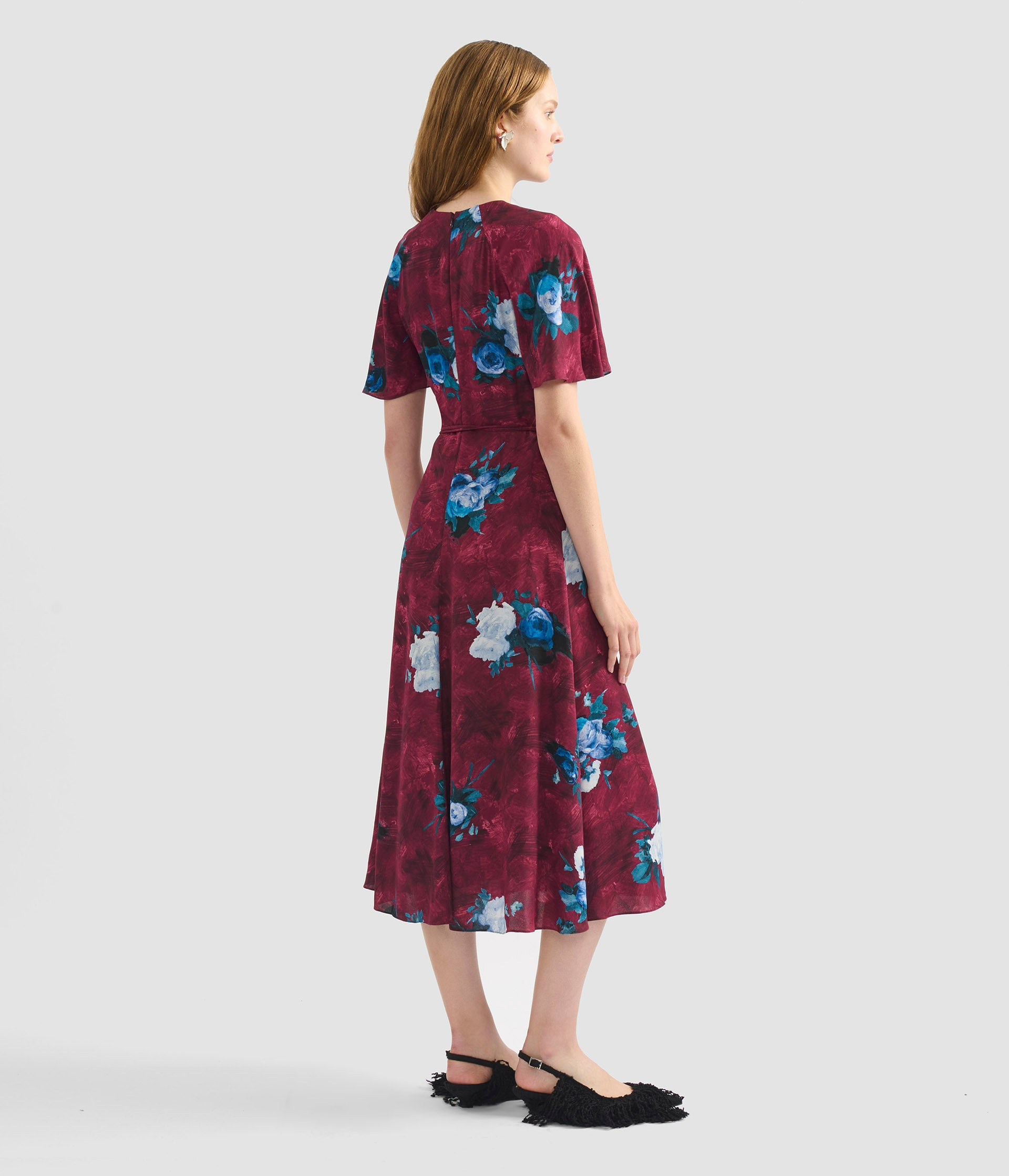SHORT SLEEVE MIDI DRESS - 3