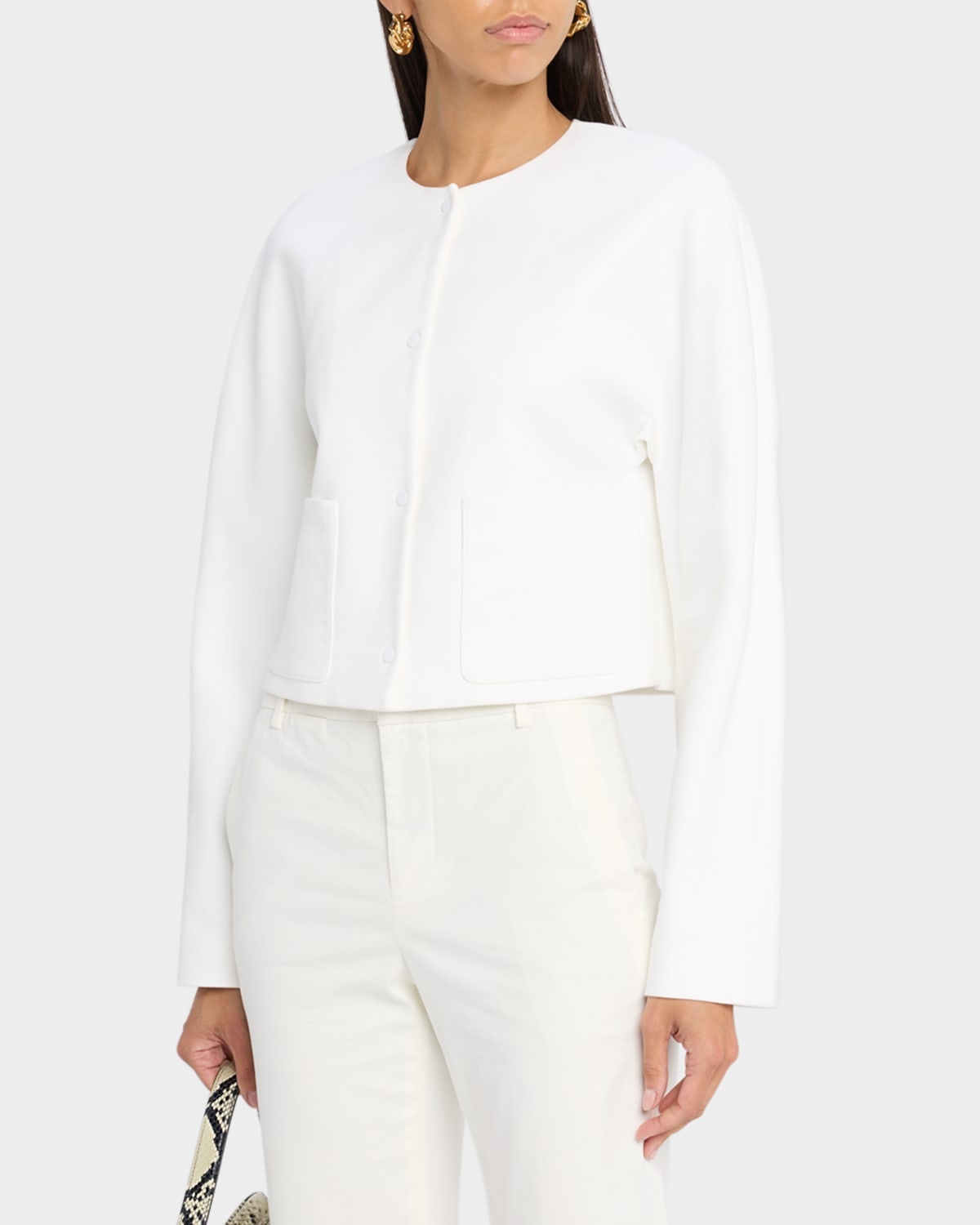 Collarless Jacket - 4