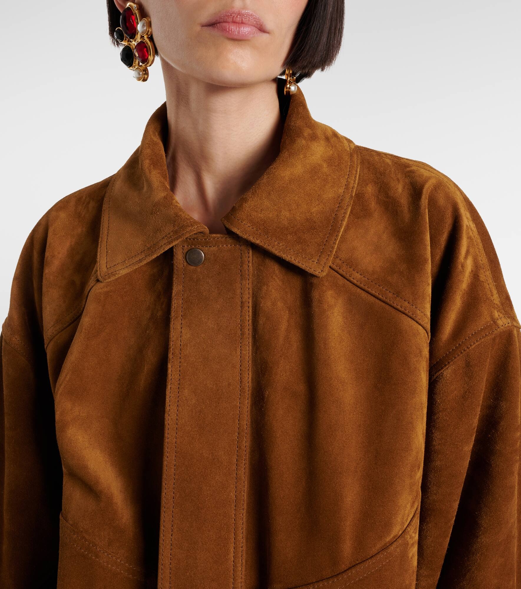 Suede bomber jacket - 4