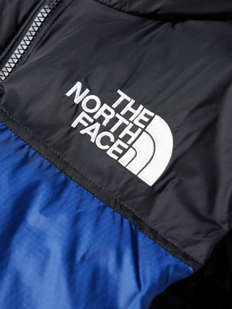 1996년 레트로 Nuptse 퀼트 쉘 후드 아래로 Gilet 4