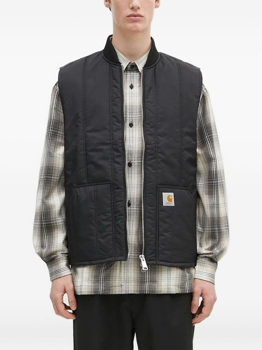 checked pocket shirt - 1