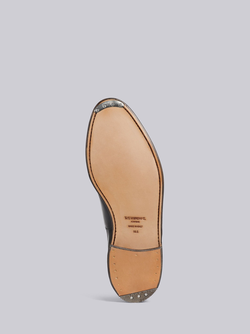 Black Soft Patent Leather 4-Bar Chelsea Boot 5