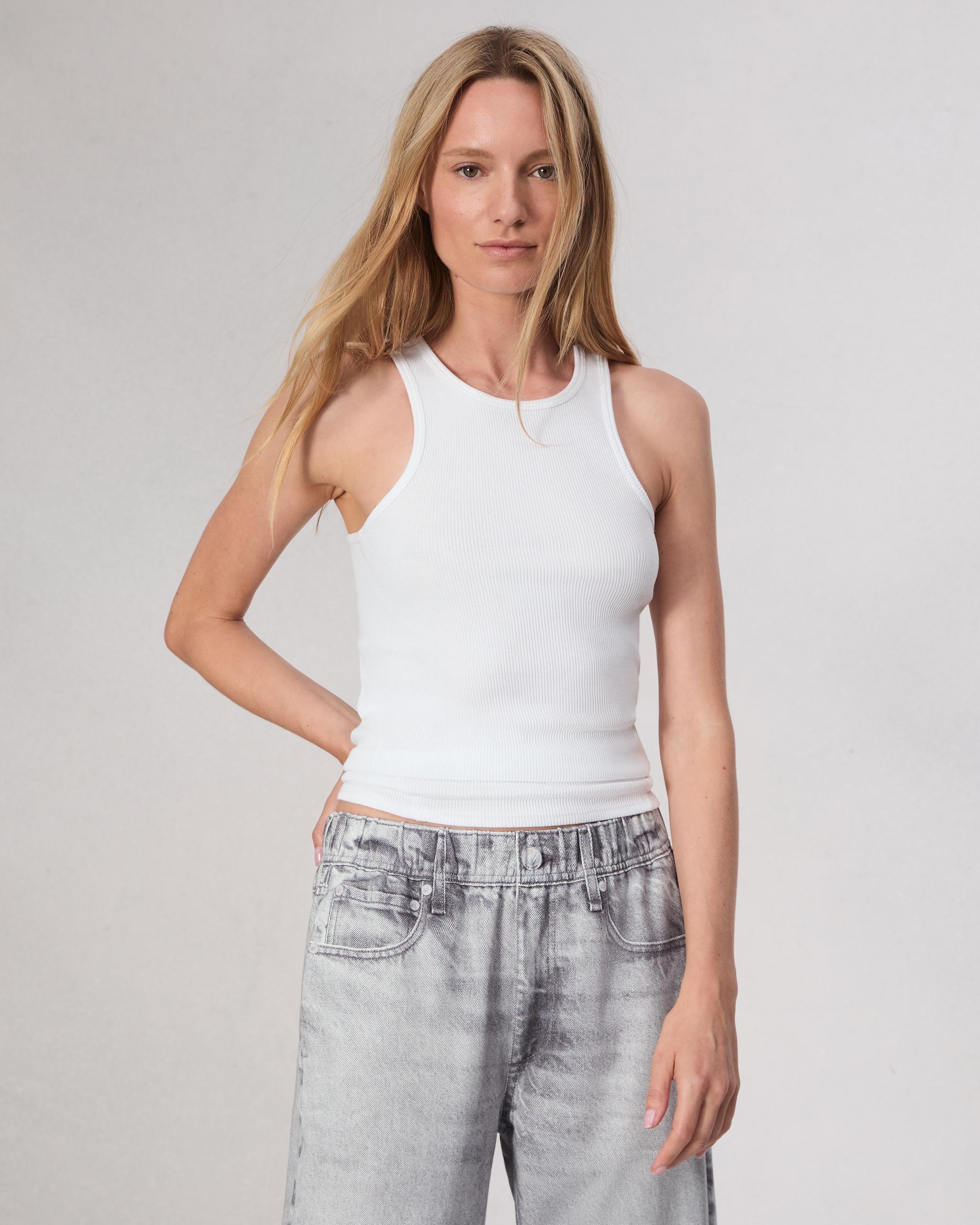 The Essential Rib Tank
Rib Cotton T-Shirt - 2