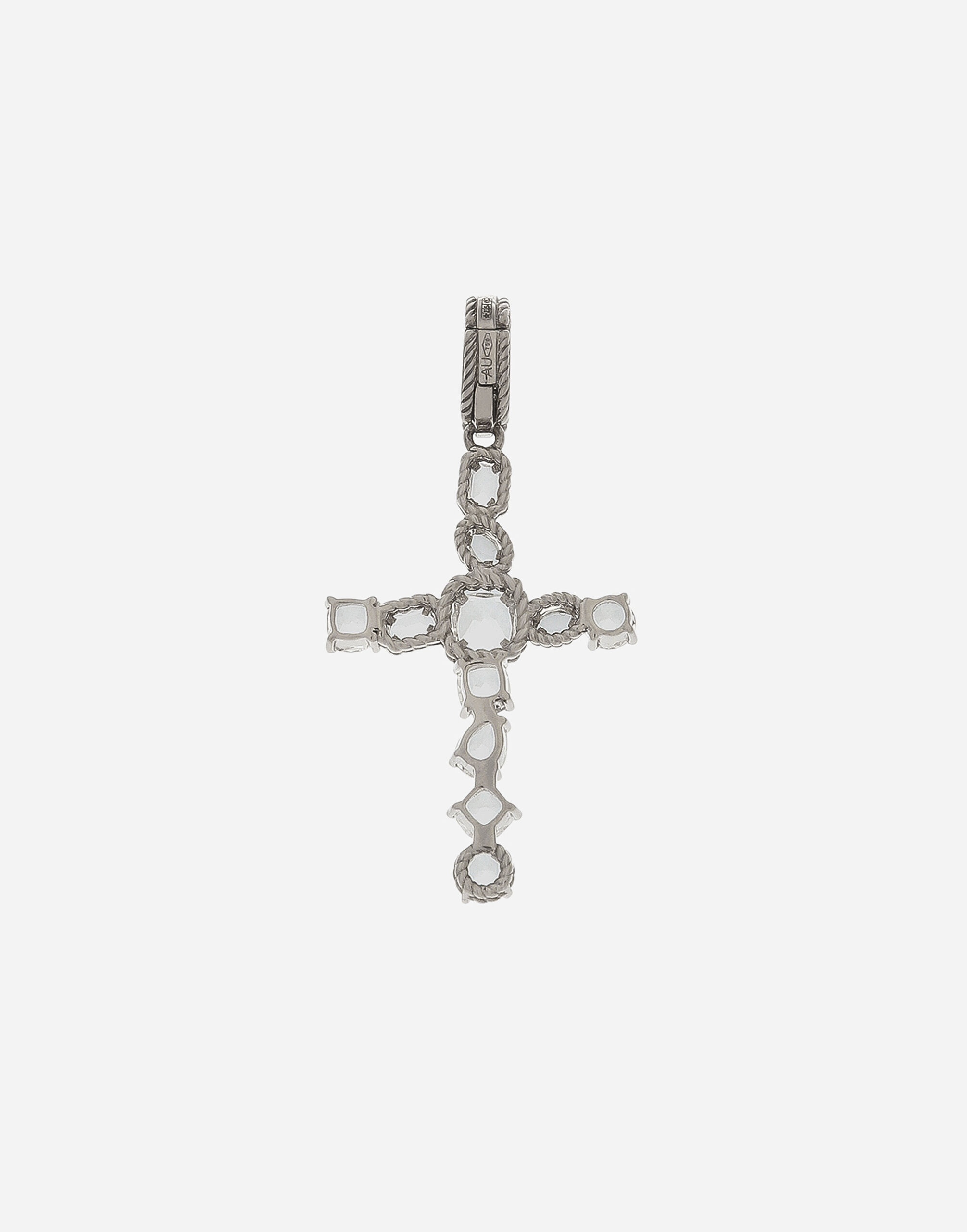 Anna charm in white gold 18Kt and colorless topazes - 3