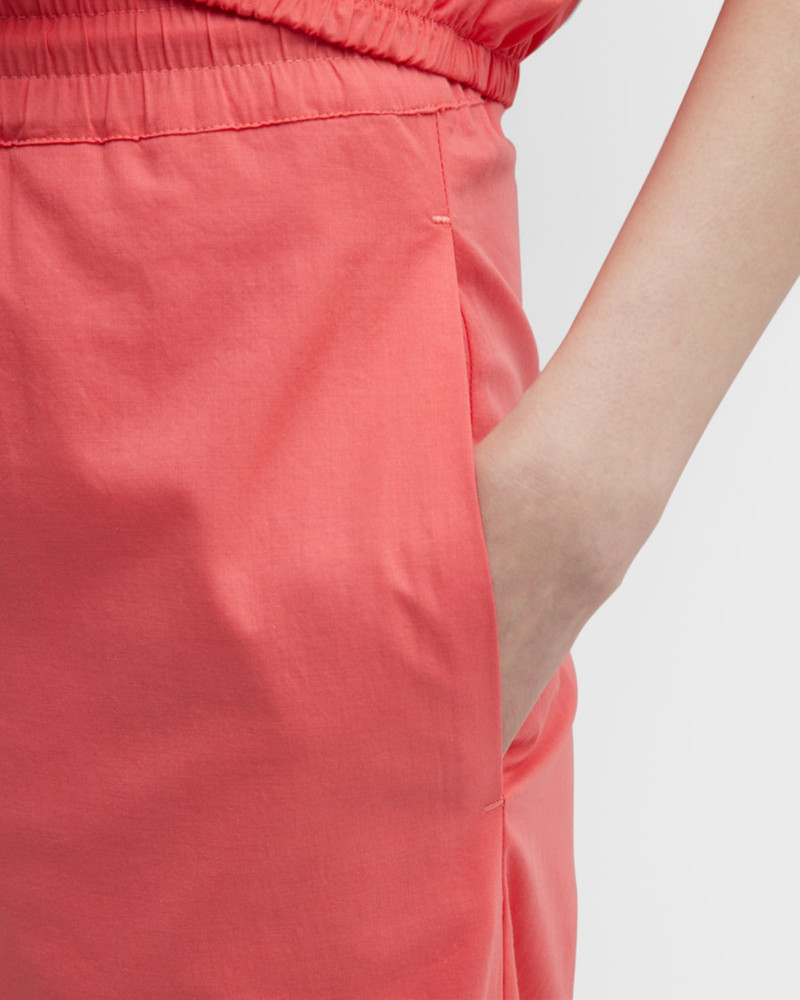 Cropped High-Rise Cotton Modal Trousers 5