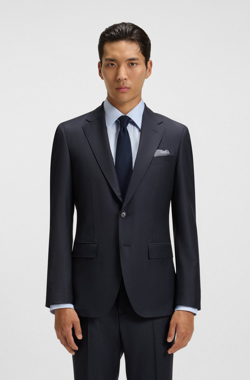EXTRA-SLIM-FIT SUIT IN MICRO-PATTERNED STRETCH WOOL 2