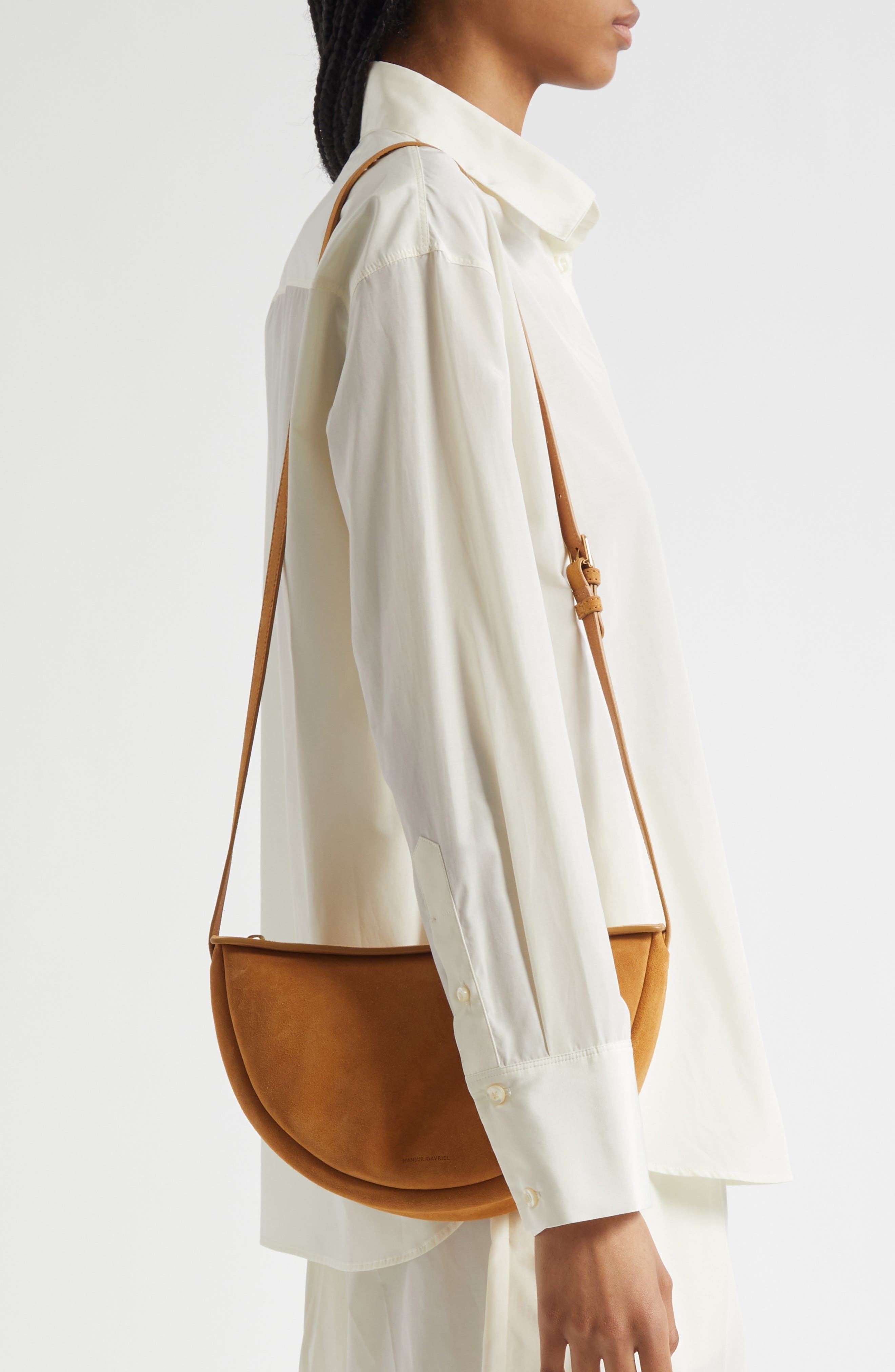 Mansur Gavriel Moon Leather Sling Bag in Caramel at Nordstrom - 2