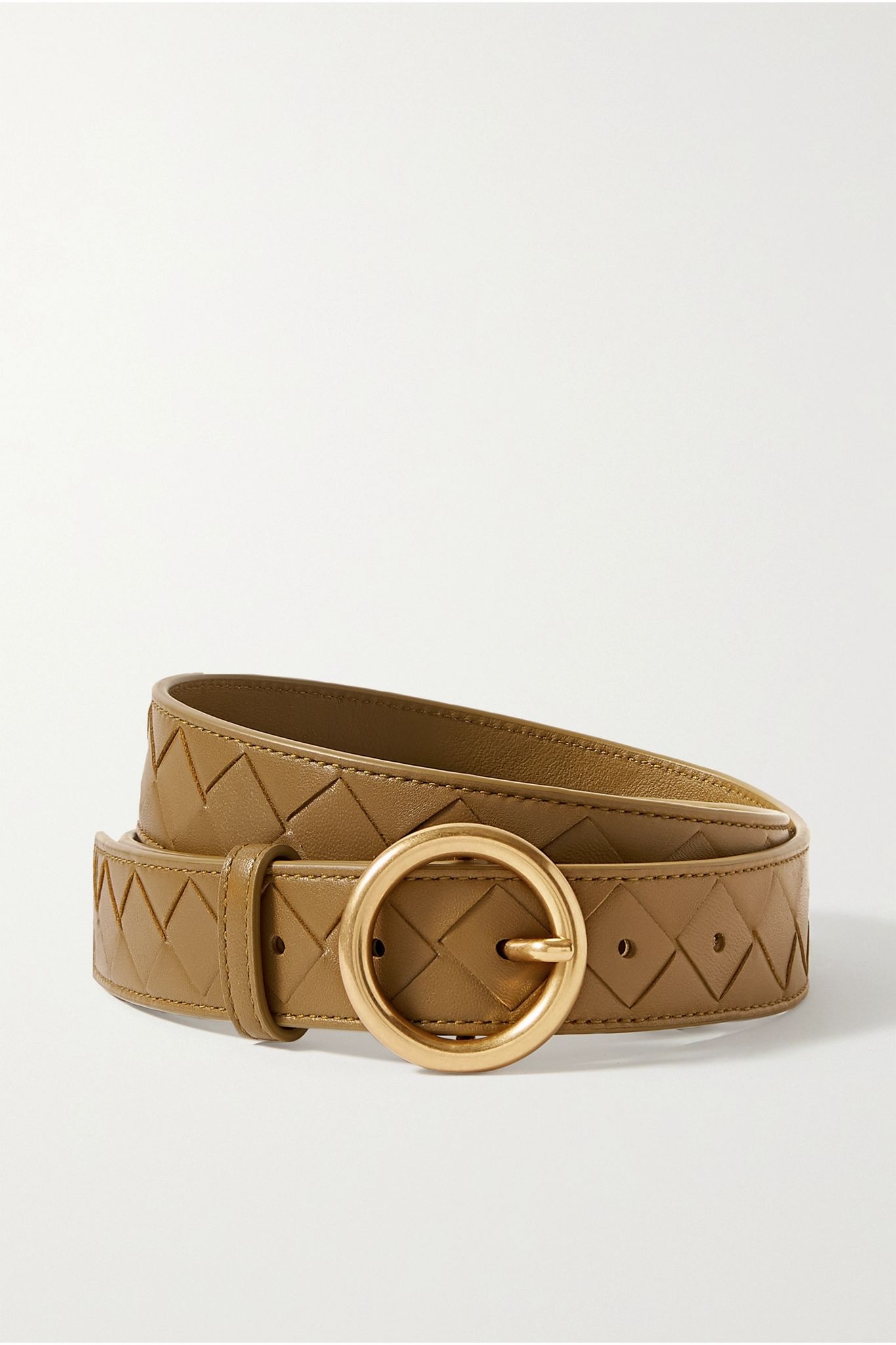 Intrecciato leather belt - 1