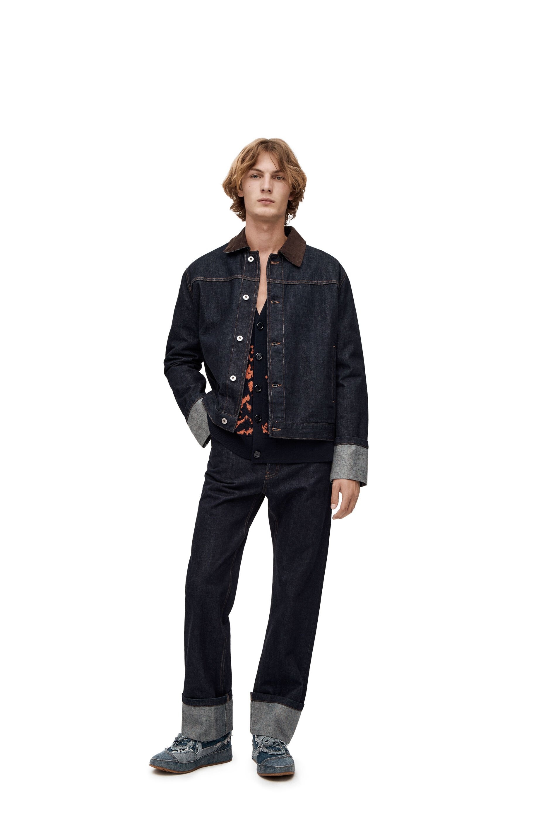 Fisherman turn-up jeans in denim - 2