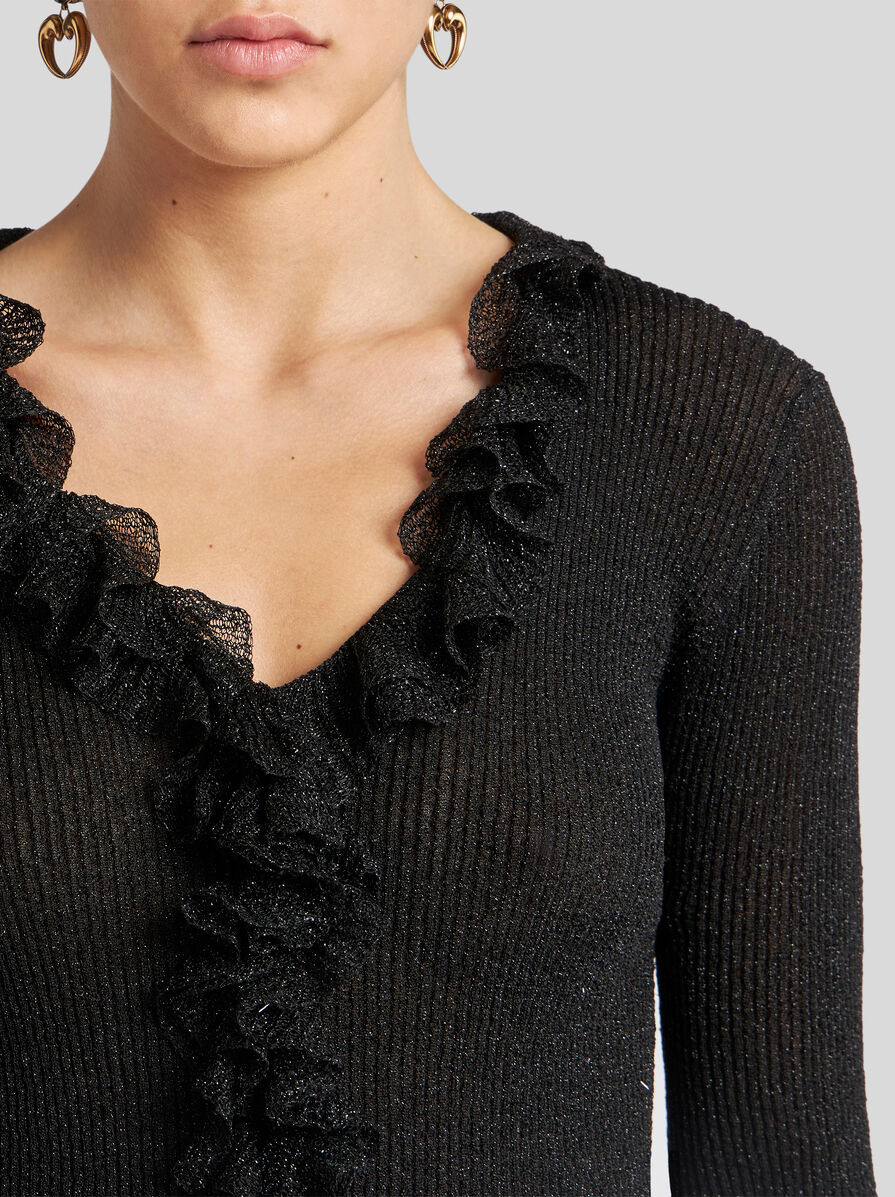 METALLIC TOP WITH FLOUNCES - 3