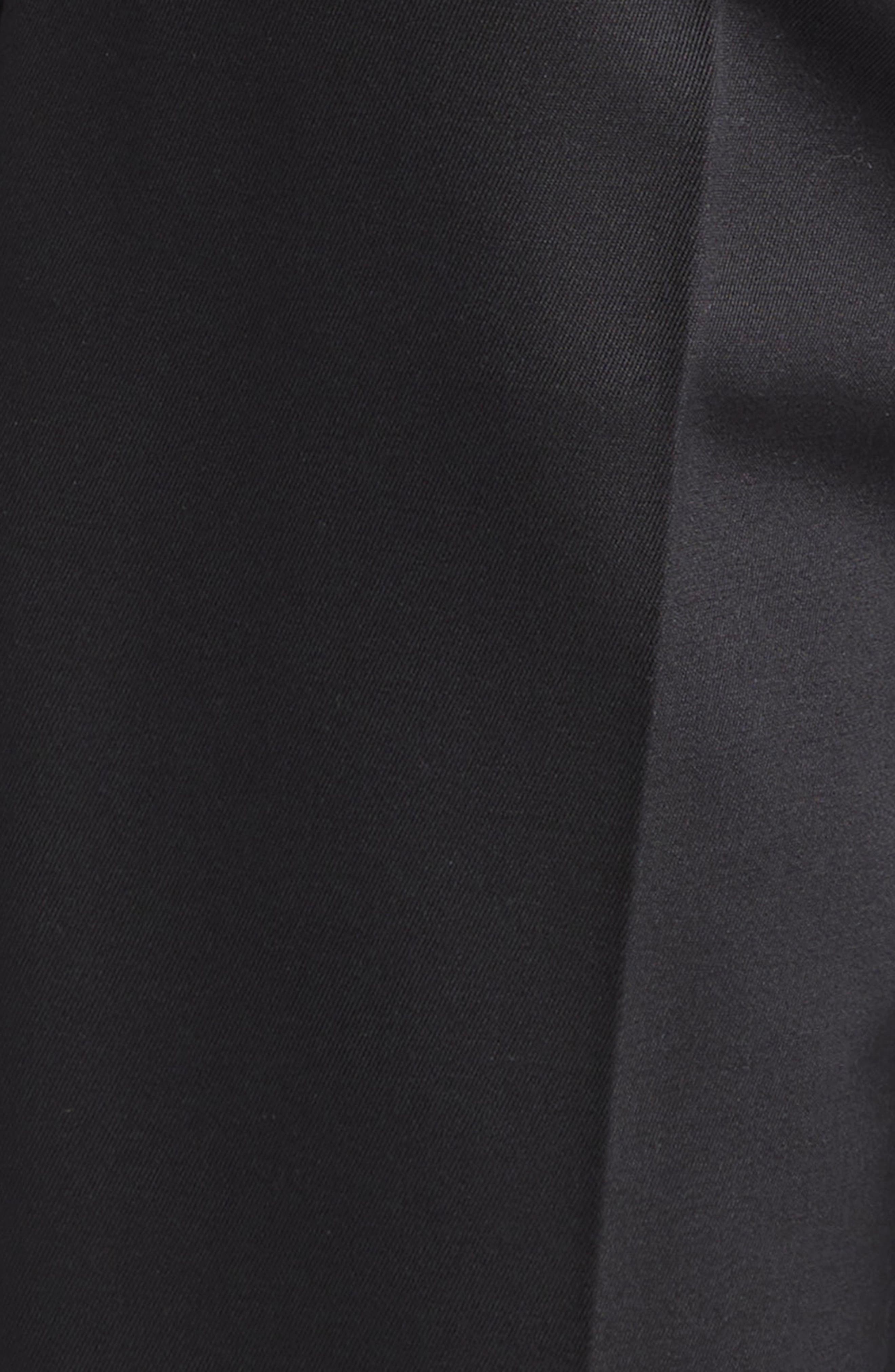 Dolce&Gabbana Tailored Wool & Silk Blend Tuxedo Pants in N0000 Nero at Nordstrom - 7