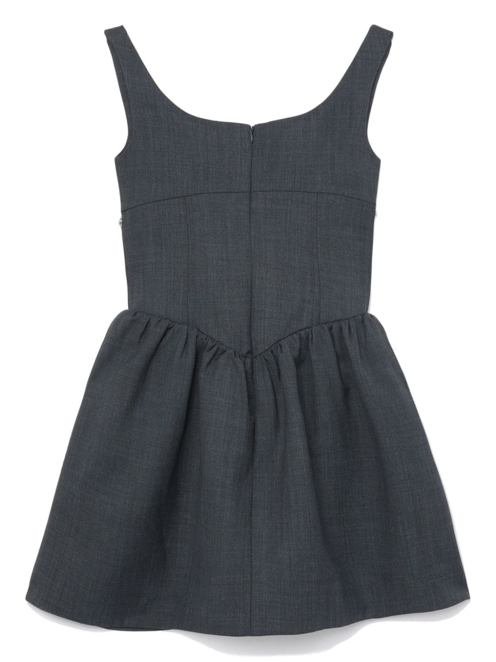crystal-embellished A-line dress - 6