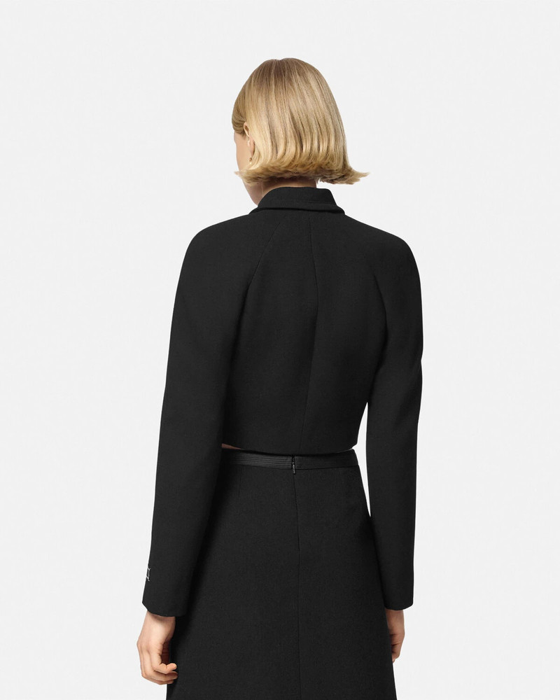 Wool-Blend Crop Raglan Jacket 5