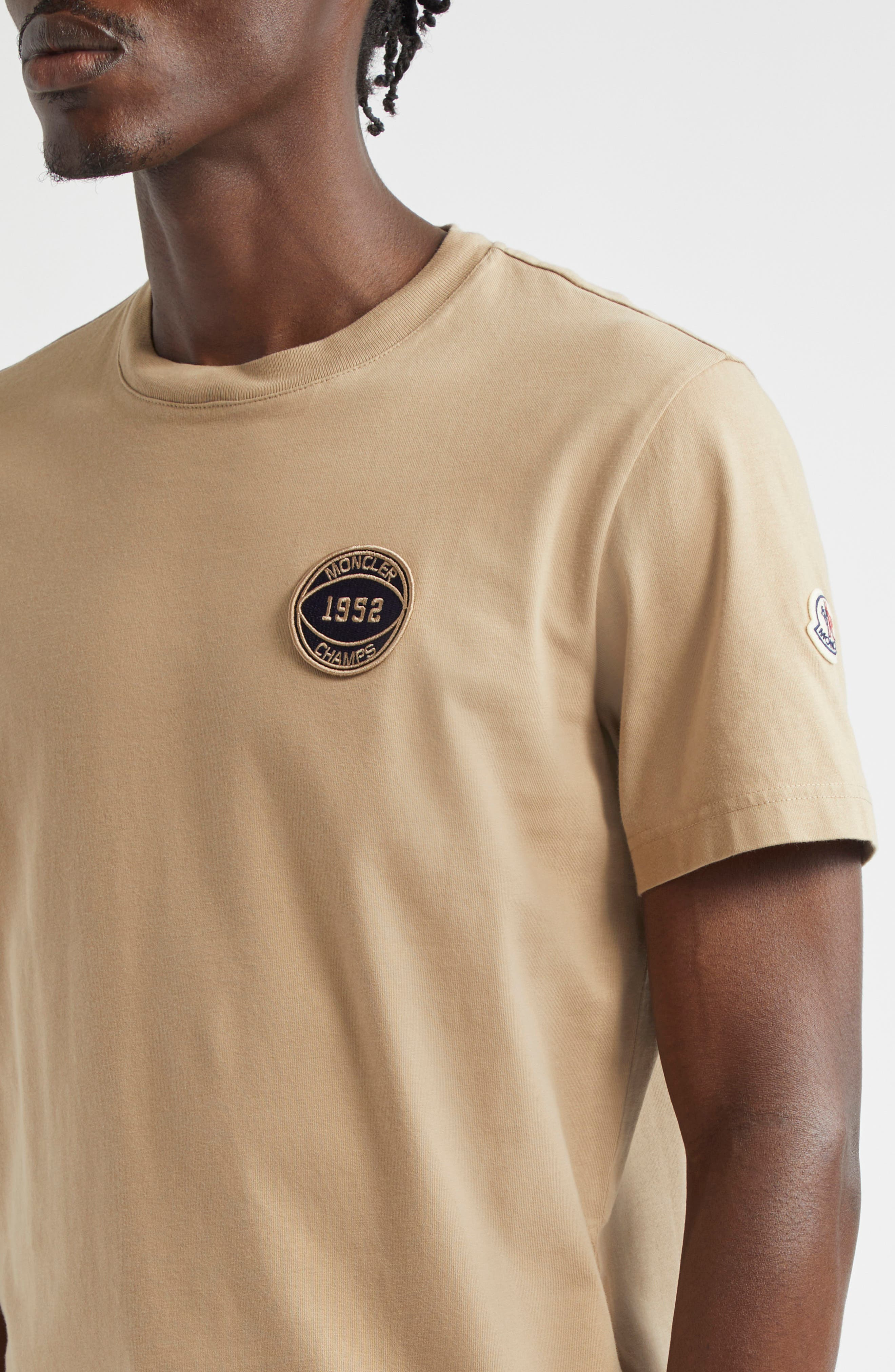 Embroidered Logo Cotton T-Shirt - 4