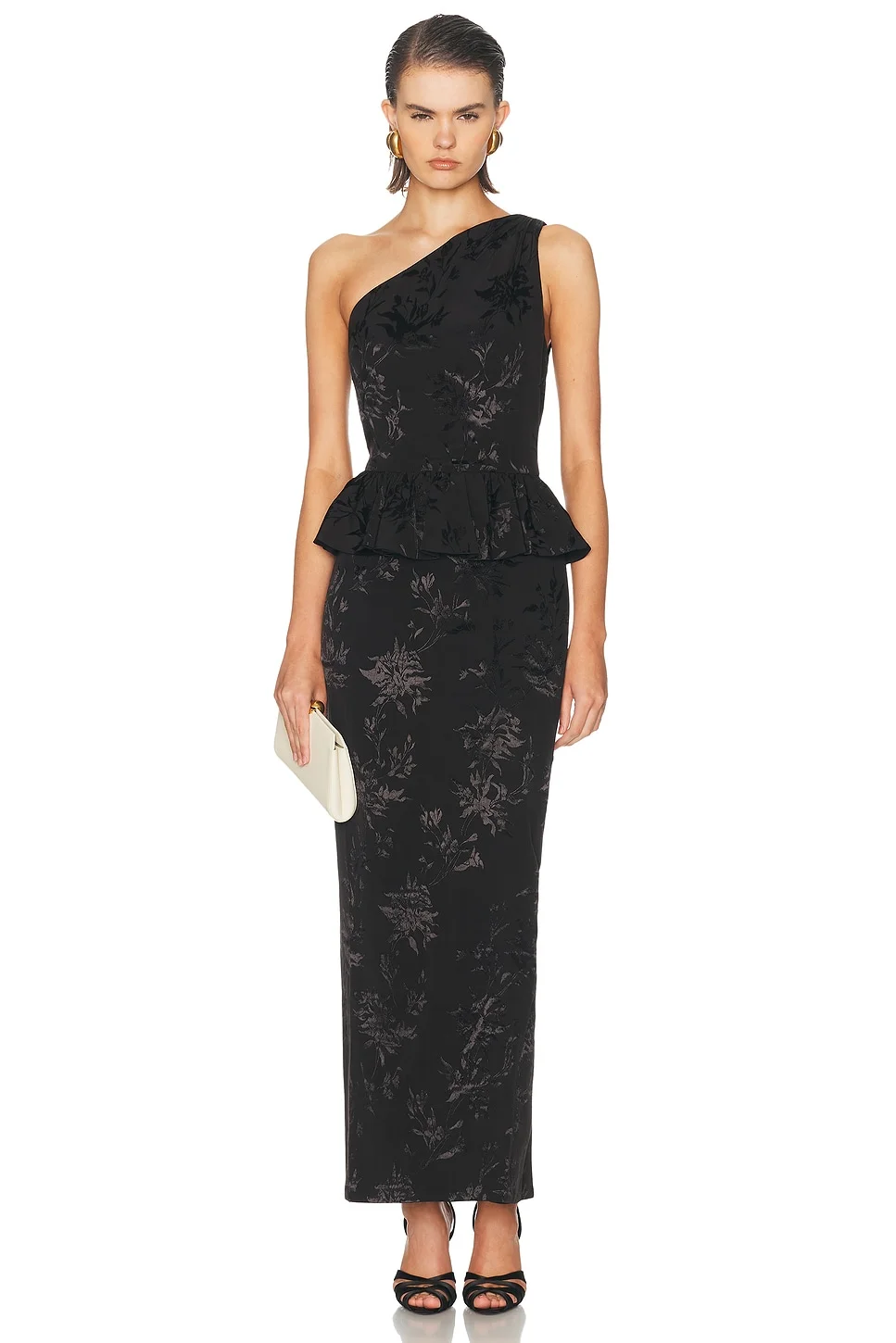 Peplum Long Dress - 1