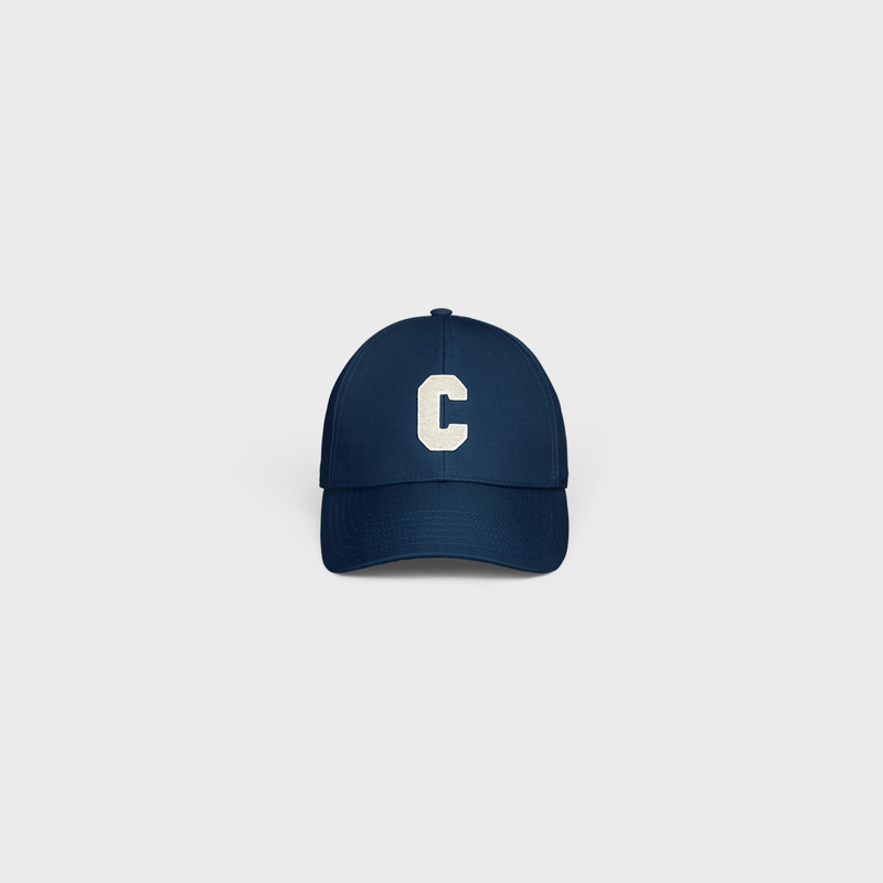 CELINE INITIAL BASEBALL CAP IN COTTON outlook