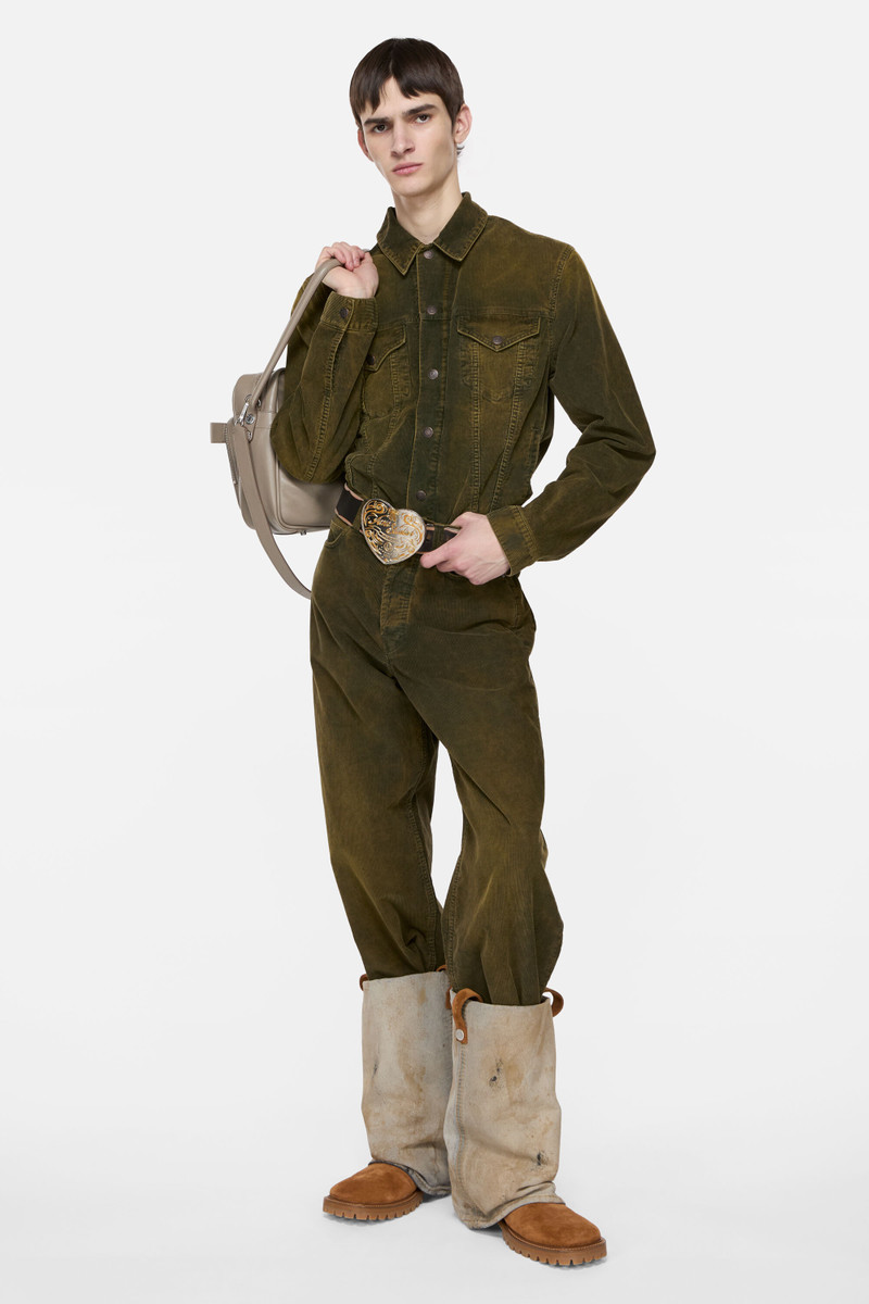 Acne Studios Corduroy jacket - Olive green outlook
