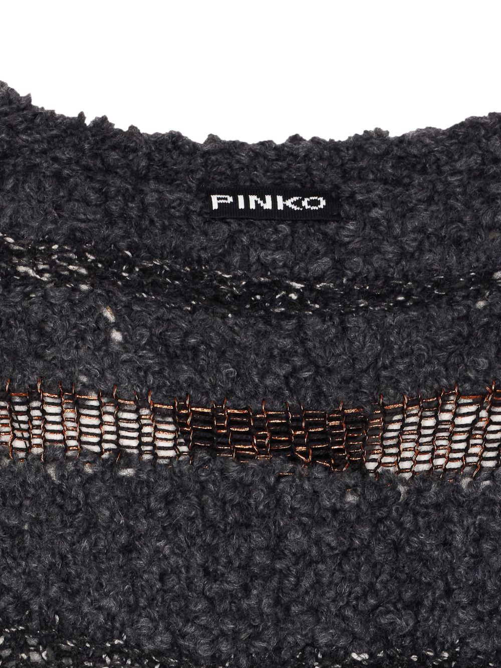 metallic-effect knitted sweater - 3