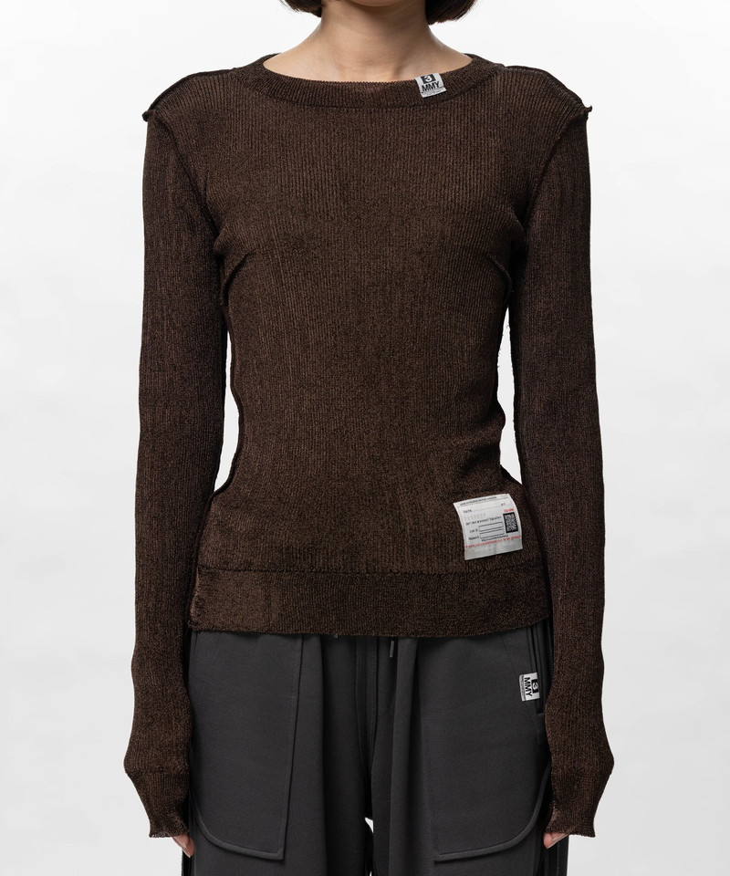Inside-Out Glitter Knit Sweater 7