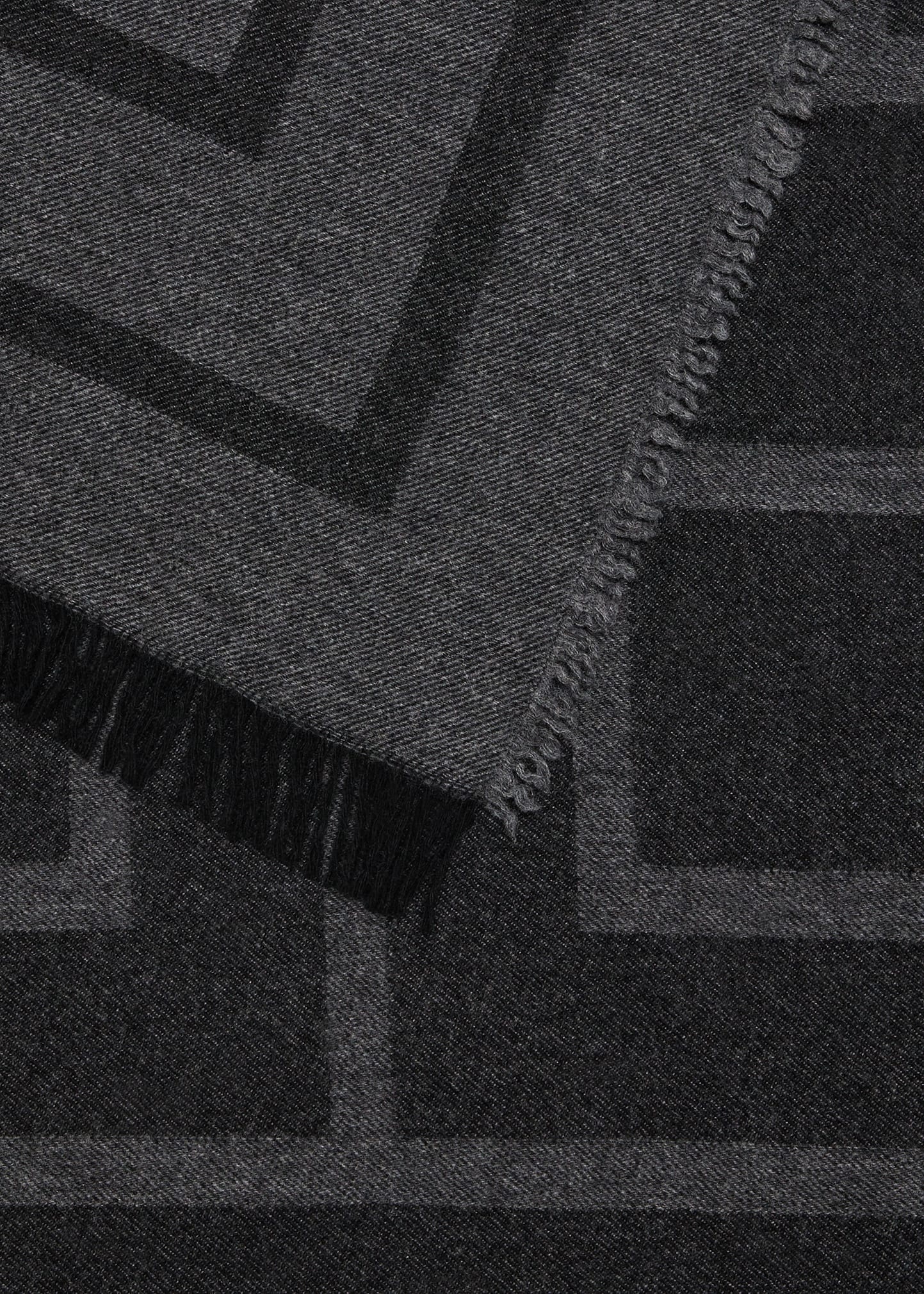 Monogram Wool-Cashmere Scarf - 4