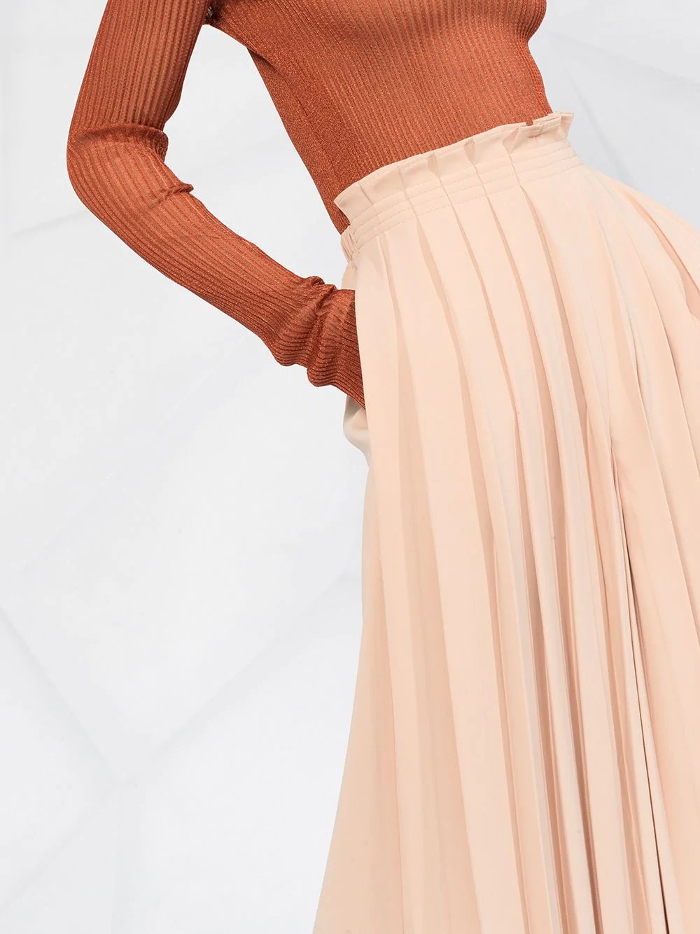 pleated wide-leg culottes - 3