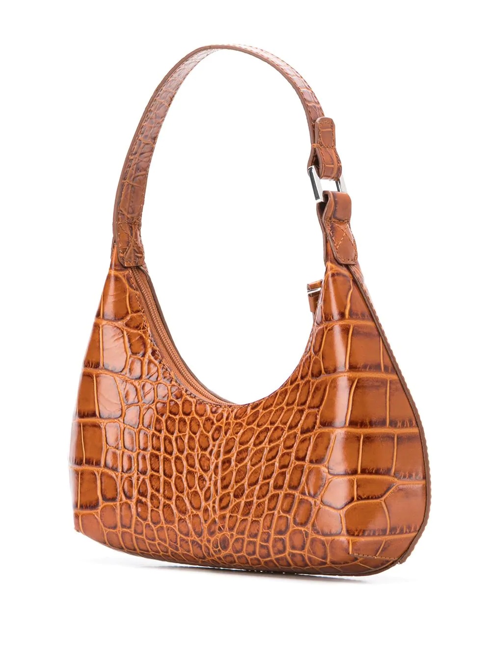 crocodile-effect shoulder bag - 3