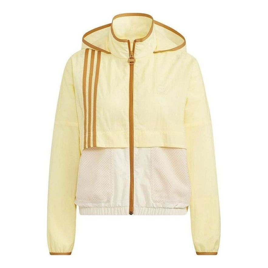 (WMNS) adidas Neo Util Windbreaker Jackets 'Yellow' HN2329 - 1