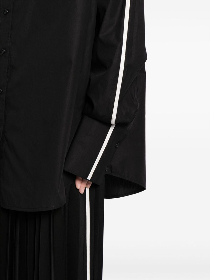 side-stripe cotton shirt 5