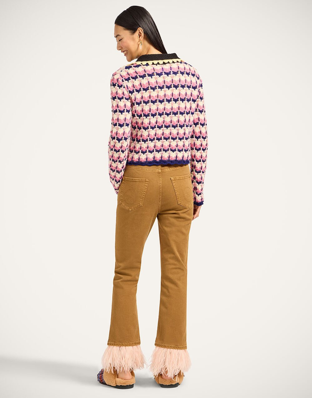 Fancy Crop Jeans - 5