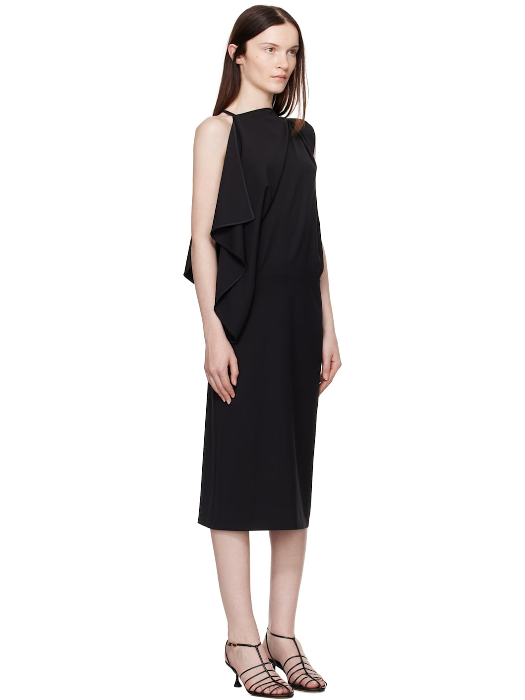 Black Elena Midi Dress - 2