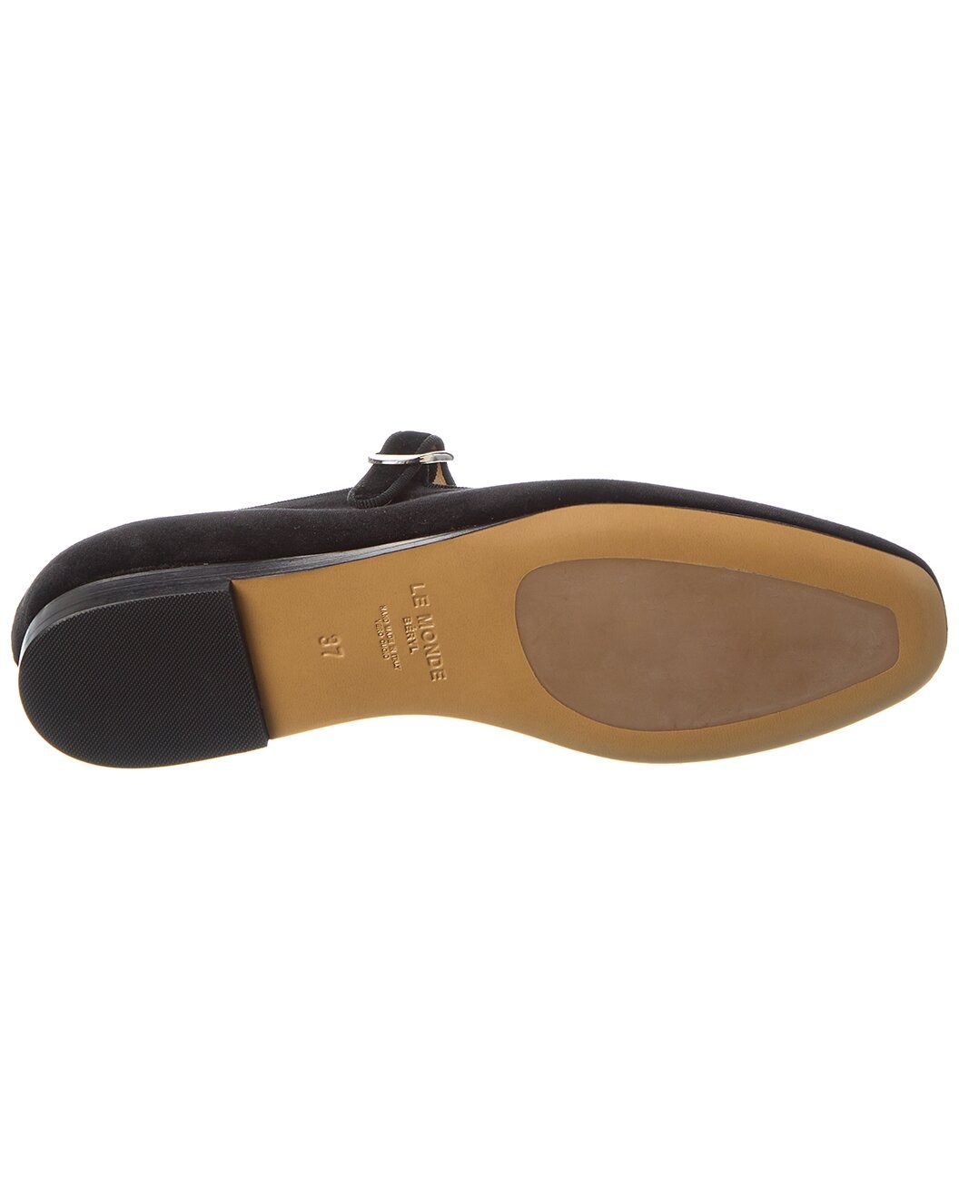 Le Monde Beryl Mary Jane Velvet Flat - 4