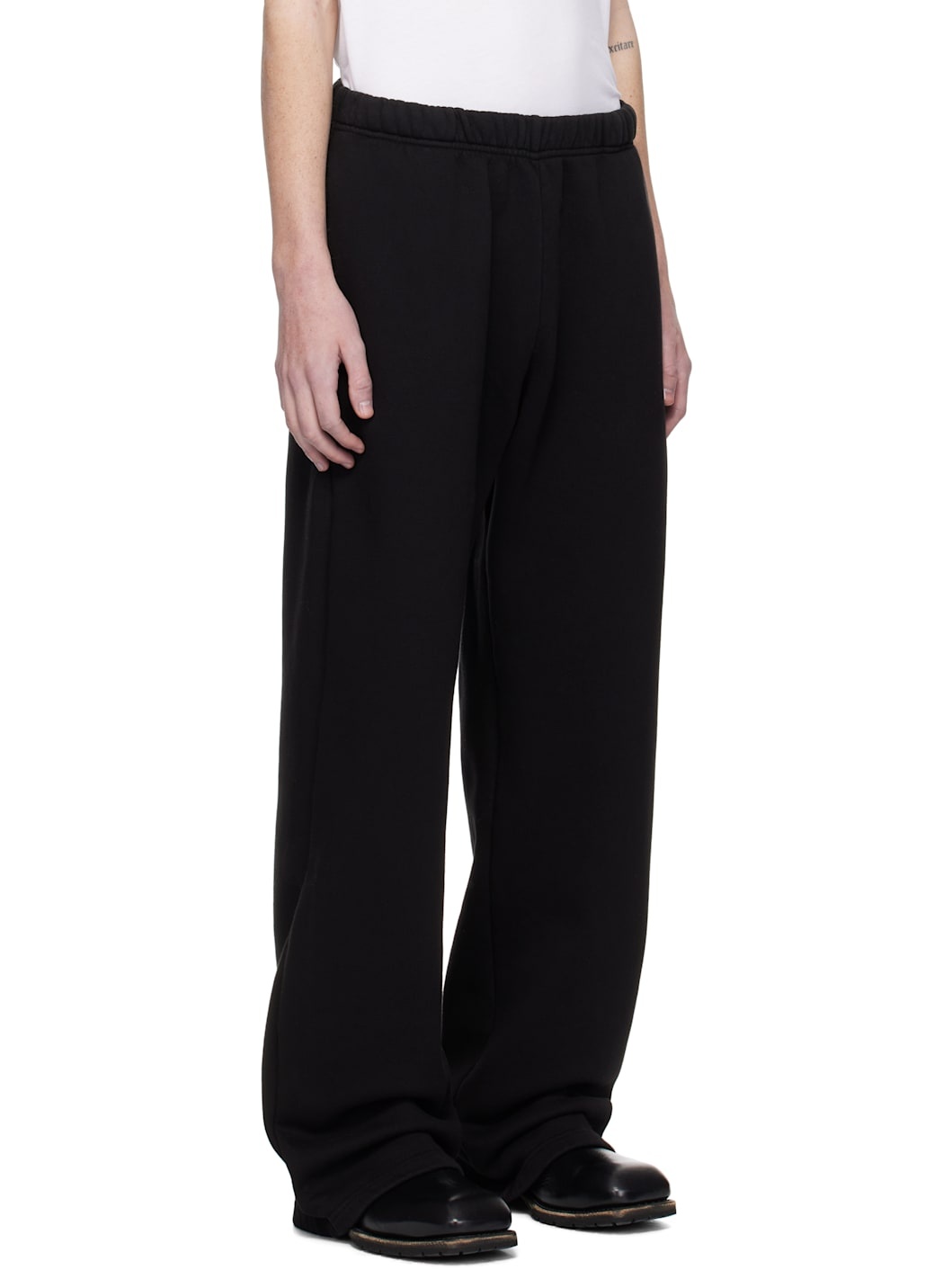 Black Heavyweight Puddle Sweatpants - 2