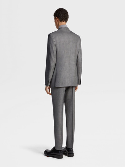 ZEGNA DARK GREY AND WHITE CENTOVENTIMILA WOOL SUIT outlook