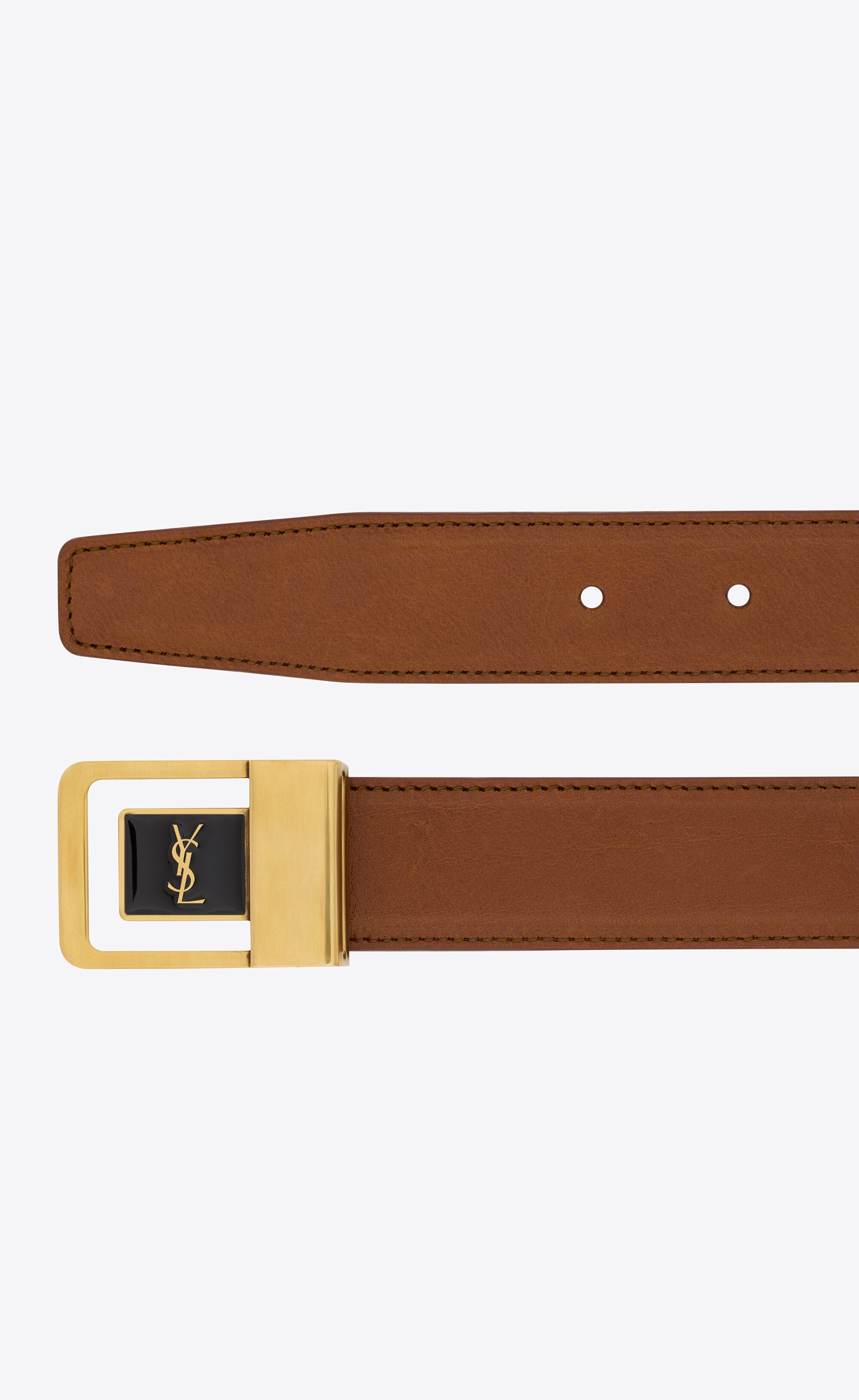 female buckle belt in vegetable-tanned leather - 2
