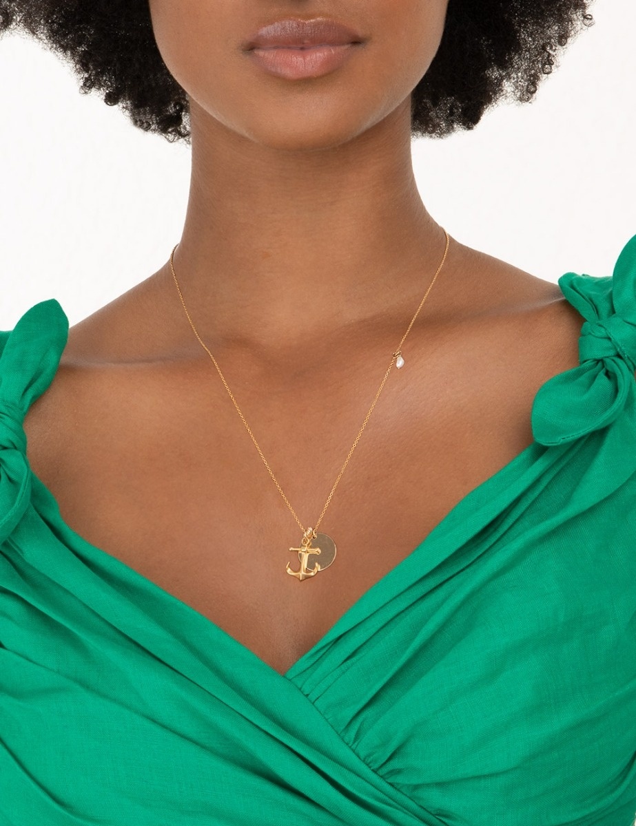 ANCHOR AND DISC NECKLACE - 2