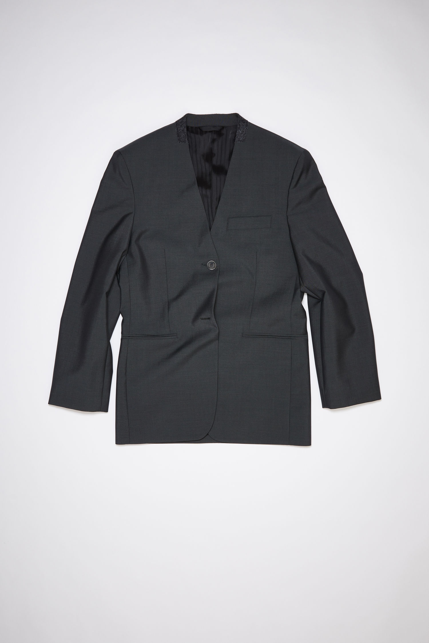 Tailored suit jacket - Charcoal Grey - 1