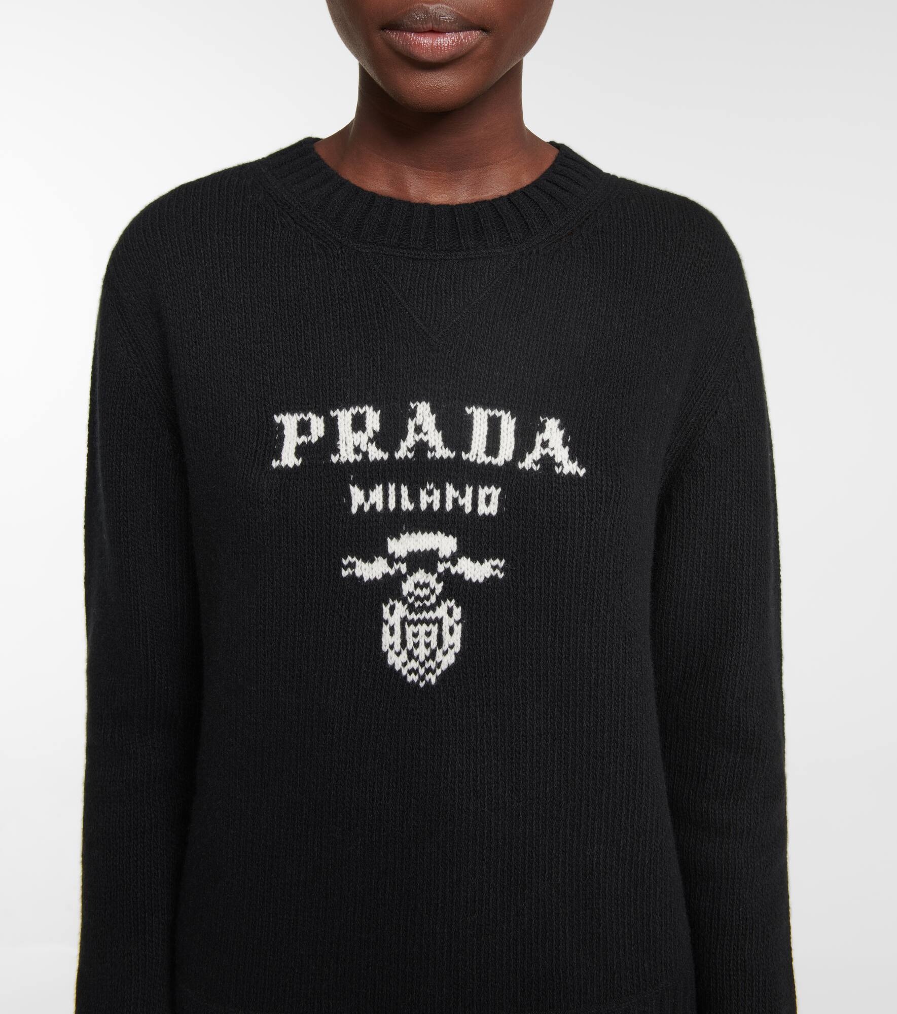 Logo wool and cashmere sweater - 4