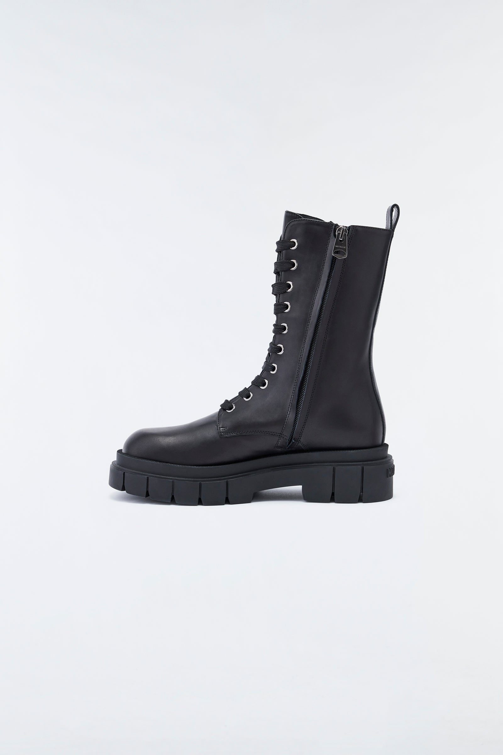 WARRIOR unlined lug sole (R) Leather combat boot for women - 2