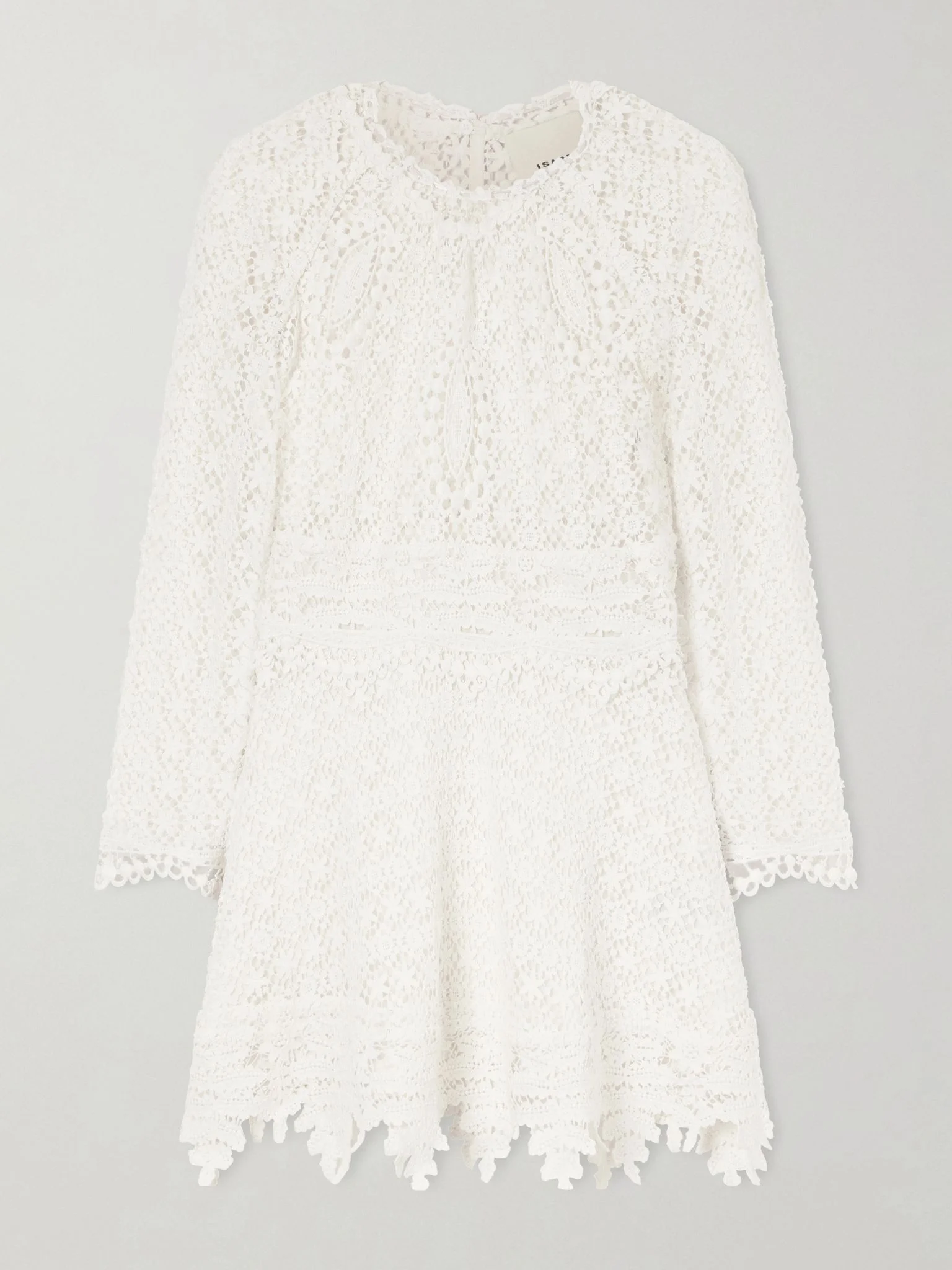 Hizene cotton-guipure lace mini dress White - 1