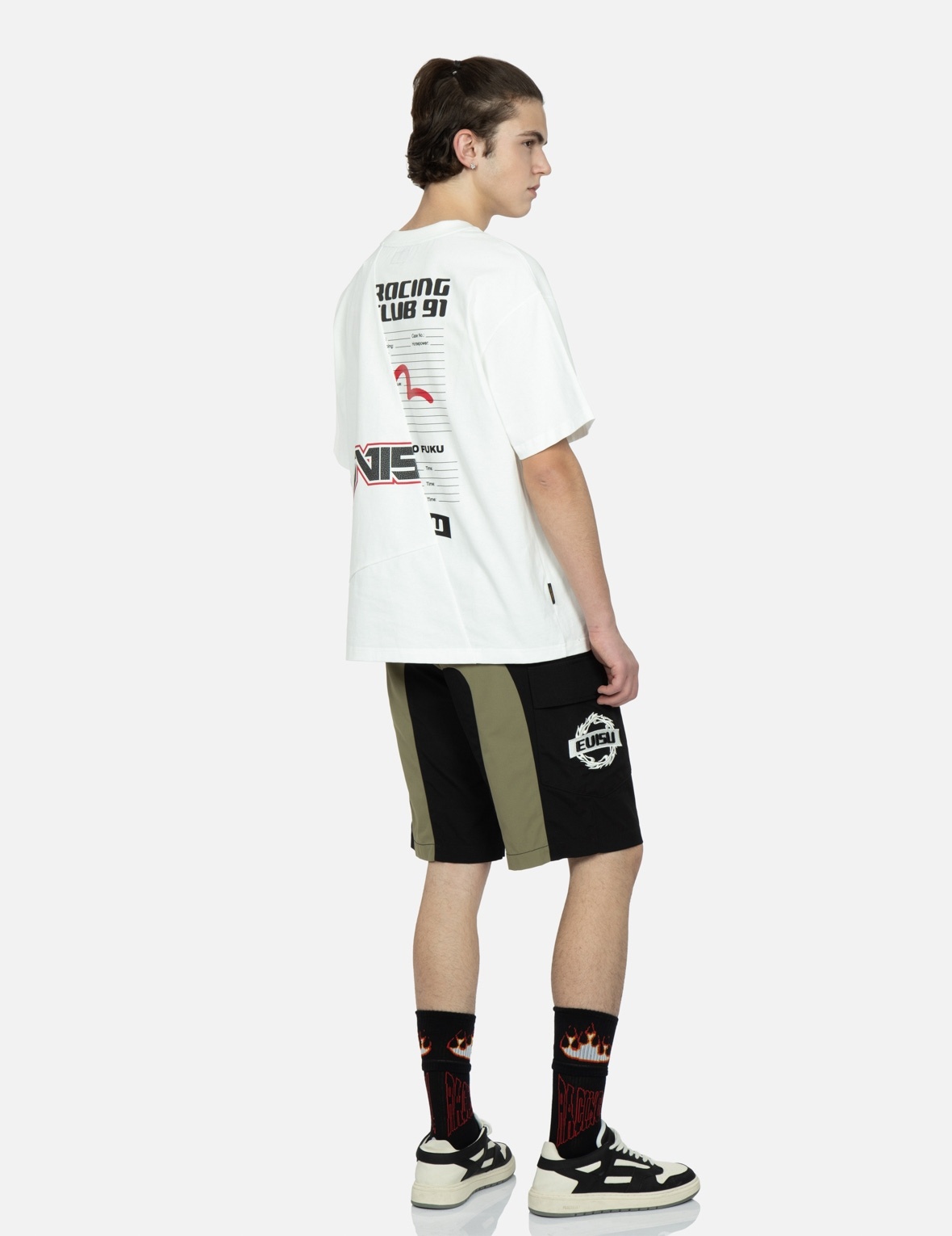 DAICOCK PRINT CARGO SHORTS - 3