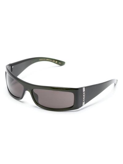 GUCCI rectangular-frame sunglasses outlook