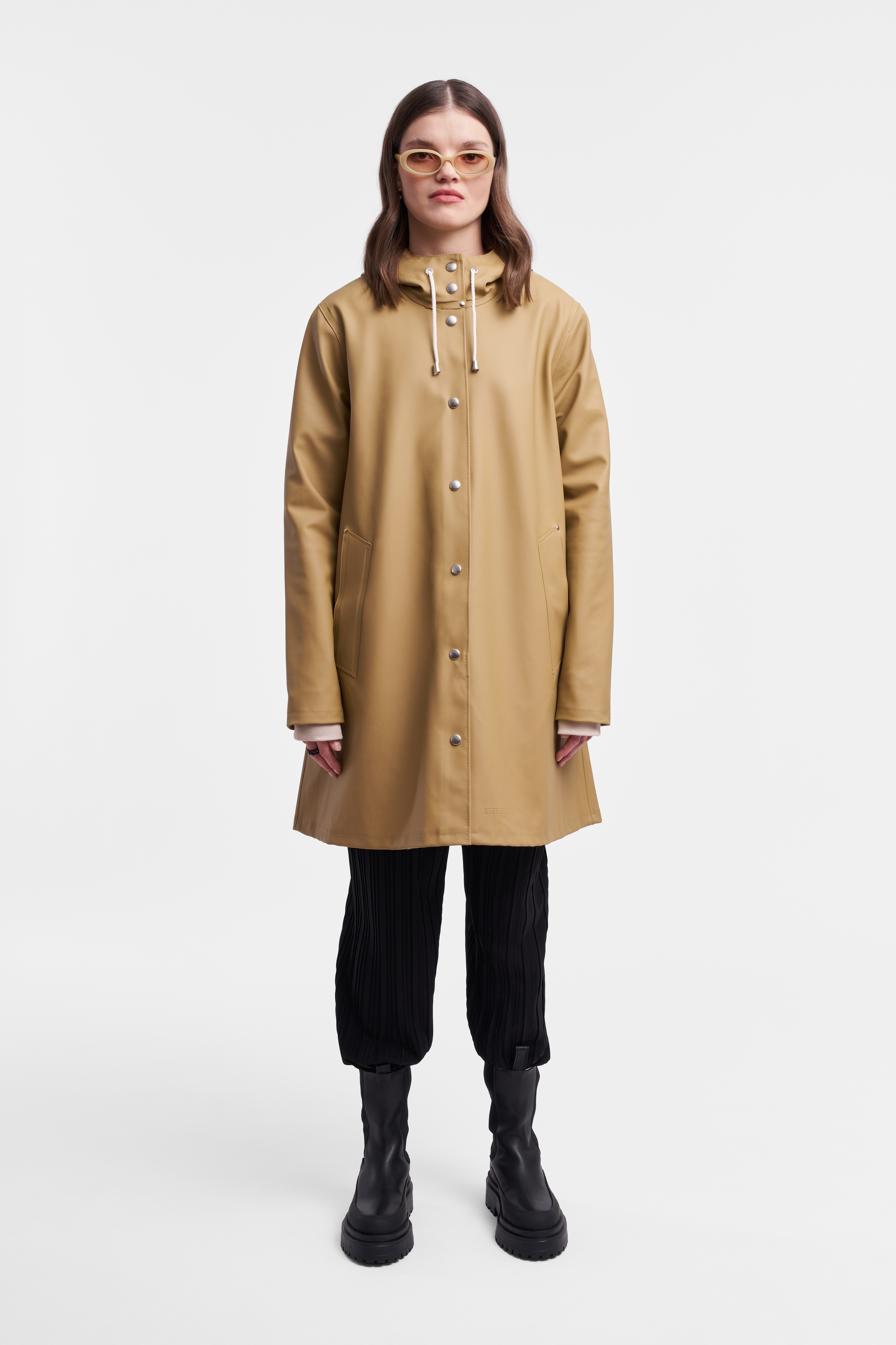 Women's Sand Raincoat - Mosebacke - 2