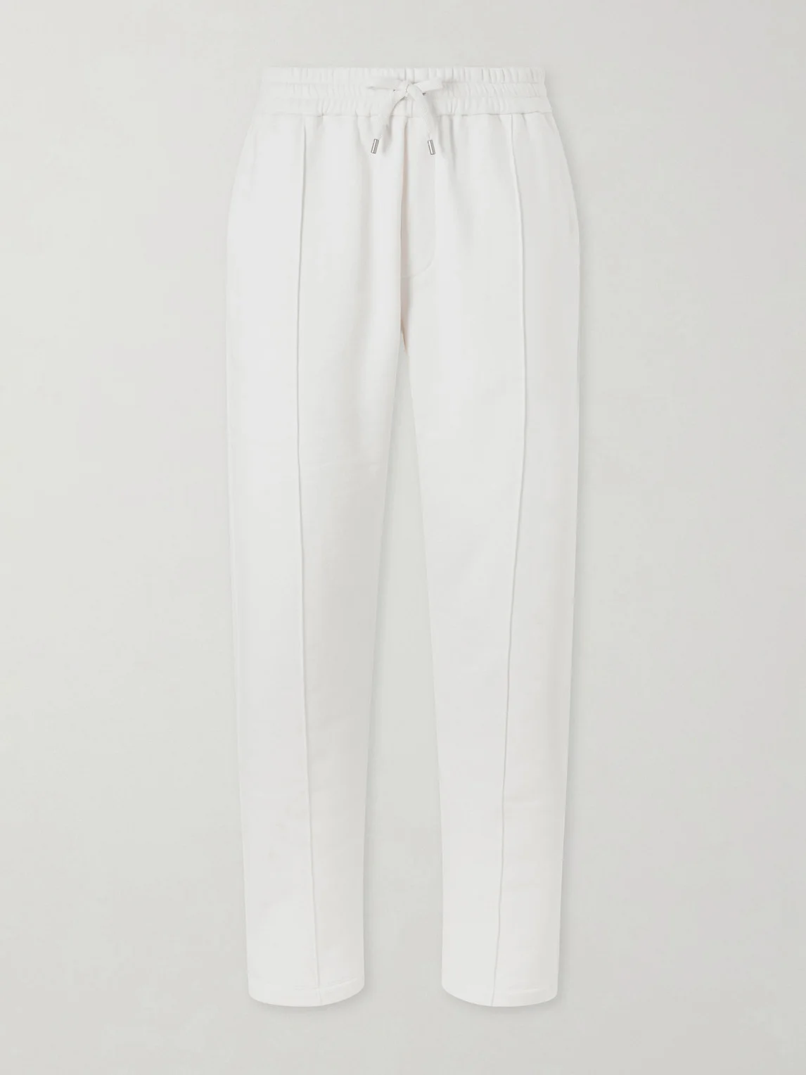 Wimbledon Straight-Leg Embroidered Cotton and Cashmere-Blend Sweatpants - 1